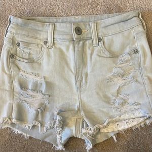 Women’s faded jean shorts- next level stretch. Very good condition.